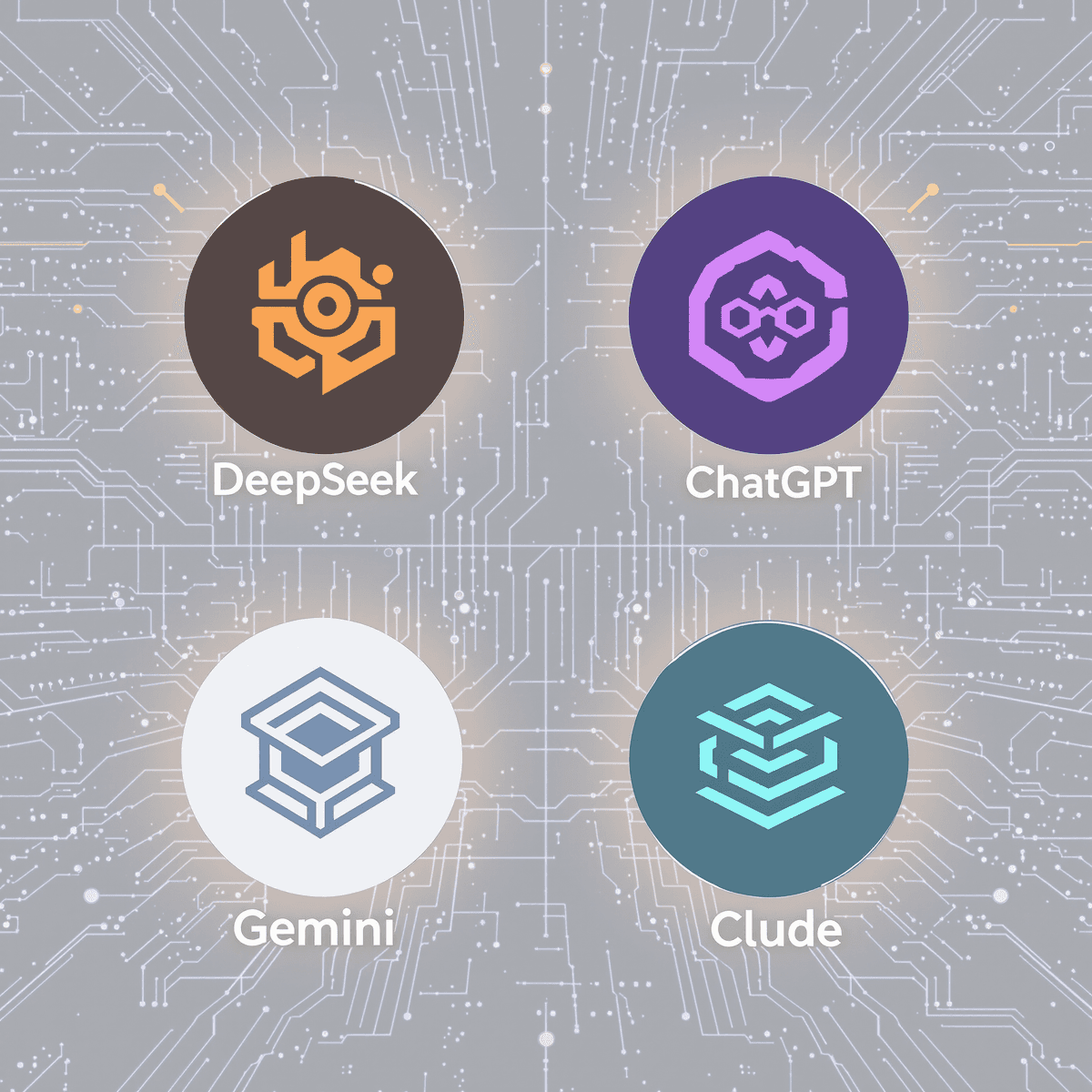 DeepSeek vs ChatGPT vs Gemini vs Claude: AI 2025 Comparison